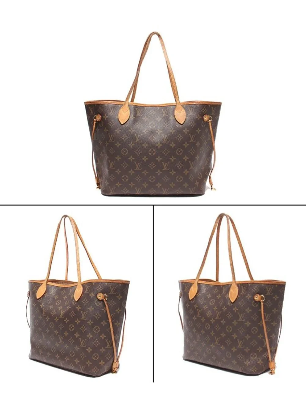Louis Vuitton Tote Shoulder Bag Neverfull MM Monogram